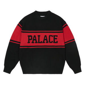 Palace College Stripe Knit 'Black'