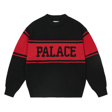 Palace College Stripe Knit 'Black'