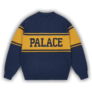 Palace College Stripe Knit 'Navy'