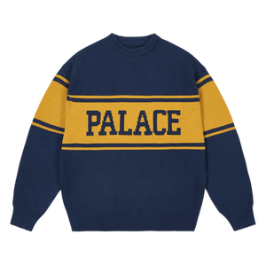 Palace College Stripe Knit 'Navy'