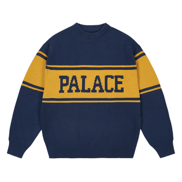 Palace College Stripe Knit 'Navy'