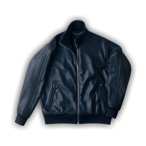 Y 3 A-Type Leather Track Jacket 'Black'
