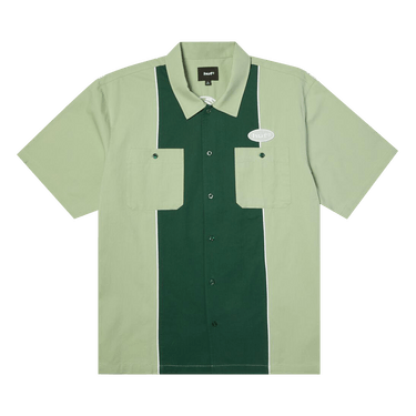 HUF Urethane Short-Sleeve Work Shirt 'Mist Green'