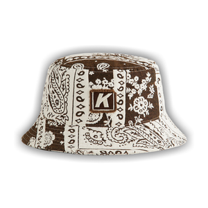 Kith Bandana Jacquard Dawson Bucket Hat 'Coffee'