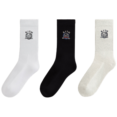 Kith 3-Pack Just Us Cotton Crew Socks 'Multi'