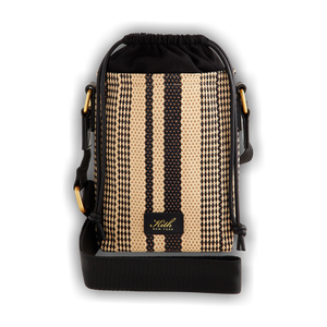 Kith Striped Raffia Drawstring Pouch 'Radiant'