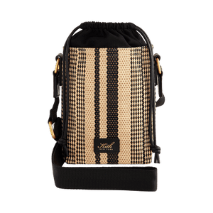 Kith Striped Raffia Drawstring Pouch 'Radiant'