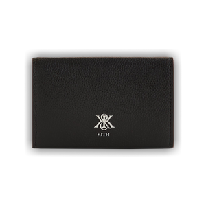 Kith Tumbled Leather Card Holder 'Black'
