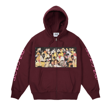 Palace Dick Jewell Zip Hood 'Rich Wine'