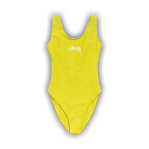 Stussy Surf Stock One Piece Swimsuit 'Yellow'