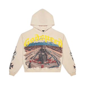 Godspeed Long Lonely Road Hoodie 'Bone'