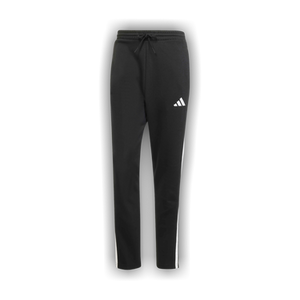 Adidas Essentials 3-Stripes Fleece Pants Open Hem 'Black / White'