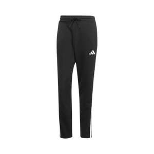 Adidas Essentials 3-Stripes Fleece Pants Open Hem 'Black / White'