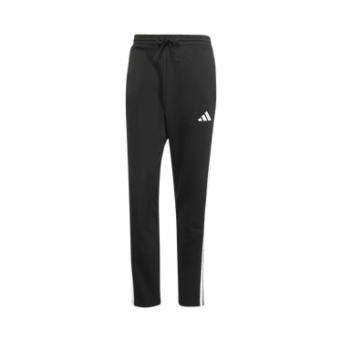 Adidas Essentials 3-Stripes Fleece Pants Open Hem 'Black / White'