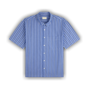 Aimé Leon Dore Yarn Dyed Striped Shirt 'Blue Stripe'