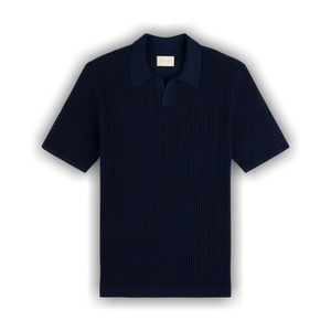 Aimé Leon Dore Mesh Knit Polo 'Navy Blazer'