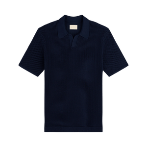 Aimé Leon Dore Mesh Knit Polo 'Navy Blazer'