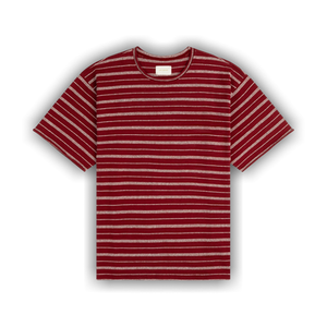 Aimé Leon Dore Jacquard Striped Rollneck Tee 'Maroon'