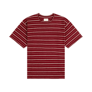 Aimé Leon Dore Jacquard Striped Rollneck Tee 'Maroon'