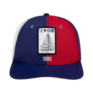 Aimé Leon Dore Nylon Deck Hat 'Barbados Cherry/Navy Peony'