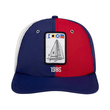 Aimé Leon Dore Nylon Deck Hat 'Barbados Cherry/Navy Peony'