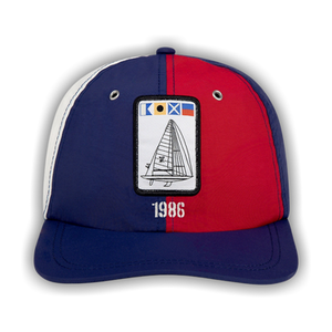 Aimé Leon Dore Nylon Deck Hat 'Barbados Cherry/Navy Peony'