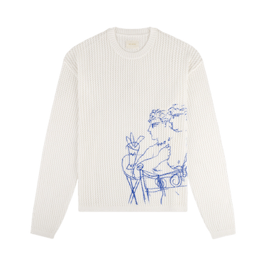 Aimé Leon Dore Fassianos Rendez Vous Crewneck Sweater 'Coconut Milk'