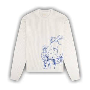 Aimé Leon Dore Fassianos Rendez Vous Crewneck Sweater 'Coconut Milk'