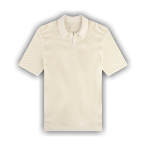 Aimé Leon Dore Mesh Knit Polo 'Coconut Milk'