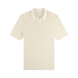 Aimé Leon Dore Mesh Knit Polo 'Coconut Milk'