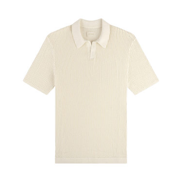 Aimé Leon Dore Mesh Knit Polo 'Coconut Milk'
