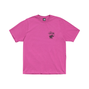 Stussy Long Haul Tee Pigment Dyed 'Berry'