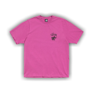 Stussy Long Haul Tee Pigment Dyed 'Berry'