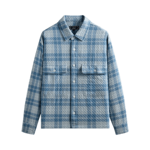 Kith Washed Indigo Plaid Henson Shirt 'Light Indigo'