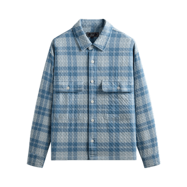 Kith Washed Indigo Plaid Henson Shirt 'Light Indigo'