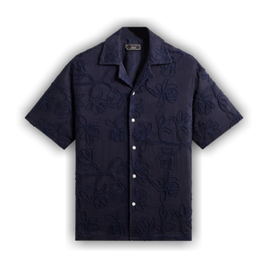Kith Corded Floral Thompson Camp Collar Shirt 'Nocturnal'