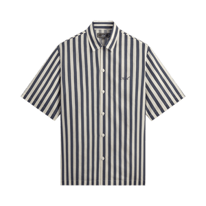 Kith Striped Thompson Camp Collar Shirt 'Nocturnal'