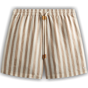 Kith Spun Silk Linen Stripe Kellen Short 'Chai'