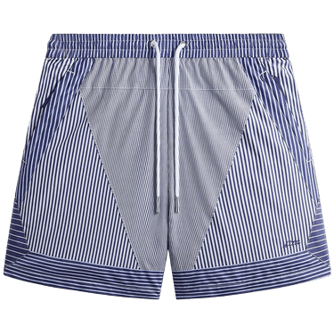 Kith Poplin Stripe Turbo Short 'Darkshore'