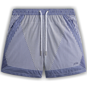 Kith Poplin Stripe Turbo Short 'Darkshore'