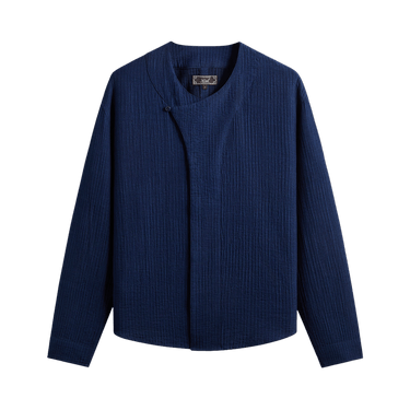 Kith Indigo Seersucker Townsend Shirt 'Dark Indigo'