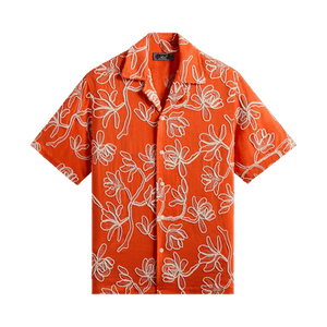 Kith Corded Floral Thompson Camp Collar Shirt 'Inferno'