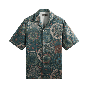 Kith Mosaic Mandala Thompson Camp Collar Shirt 'Stadium'