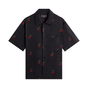 Kith Printed Cherry Cupro Linen Beckham Buttondown 'Black'