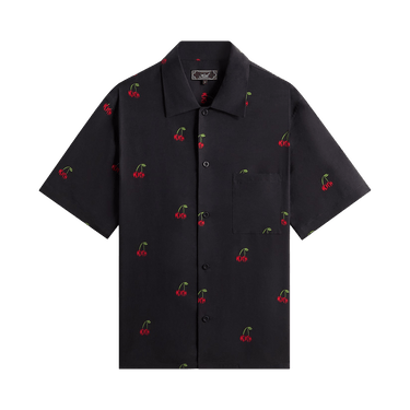 Kith Printed Cherry Cupro Linen Beckham Buttondown 'Black'