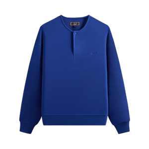 Kith Micro Waffle Long Sleeve Colby Pullover 'Current'
