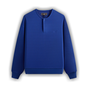 Kith Micro Waffle Long Sleeve Colby Pullover 'Current'