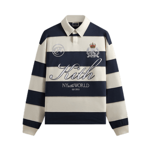 Kith Compact Fleece Striped Rugby 'Nocturnal'