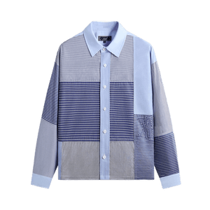 Kith Poplin Stripe Henson Shirt 'Darkshore'