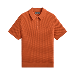 Kith Basket Weave Tilden Polo 'Clementine'